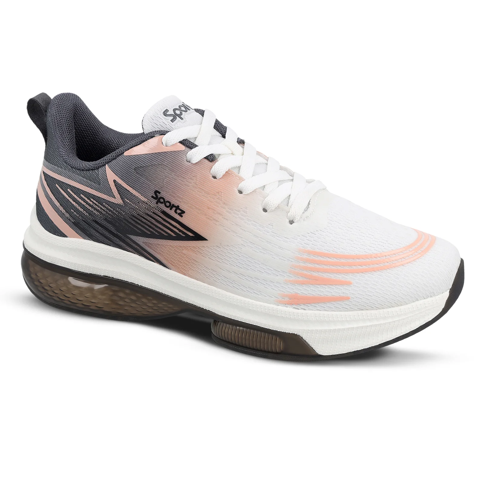 RULER Men's Lace-up Sports Shoes - WS9157 Black Orange - Image 5