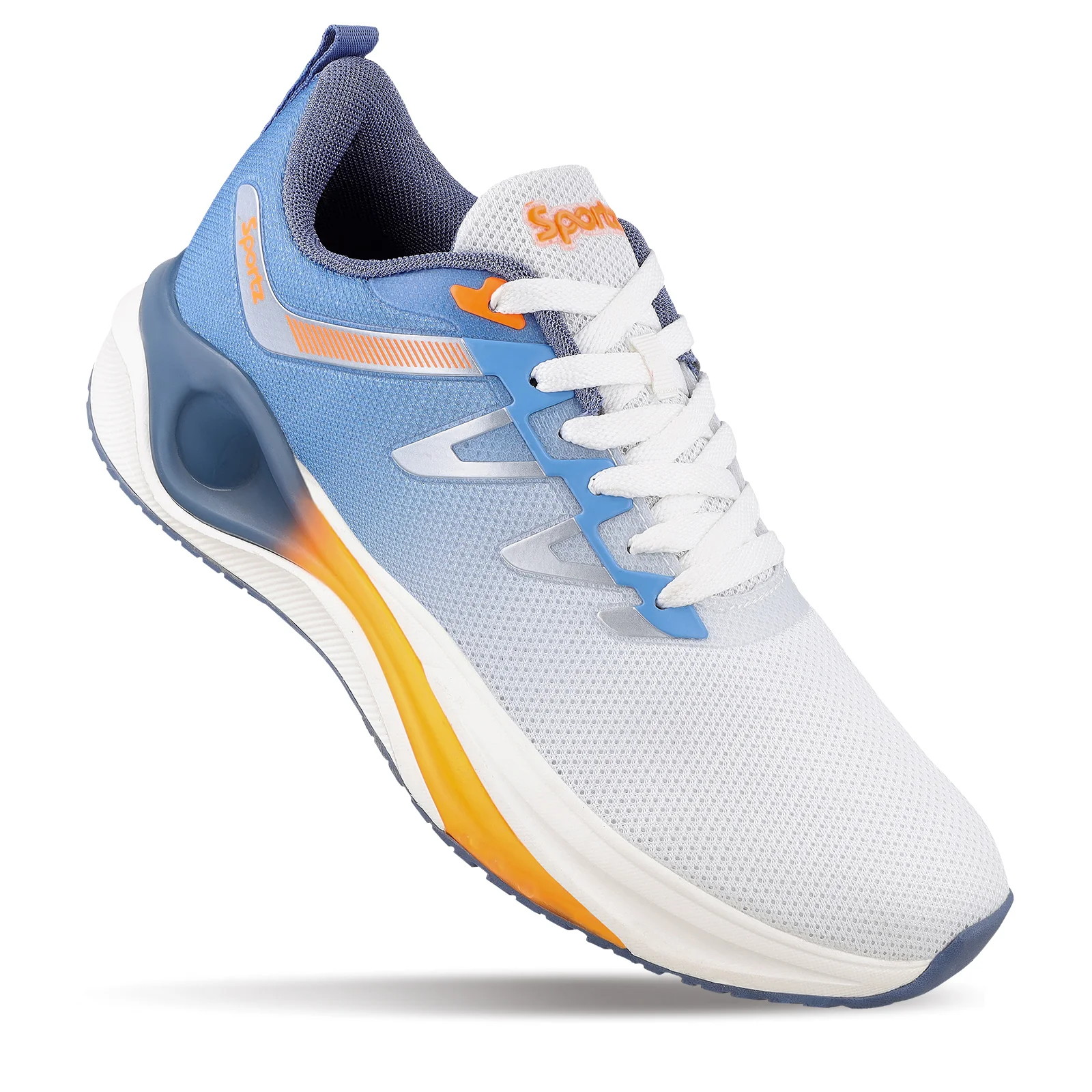 SAIGO Men's Lace-up Sports Shoes - WS9158 Blue Orange - Image 3