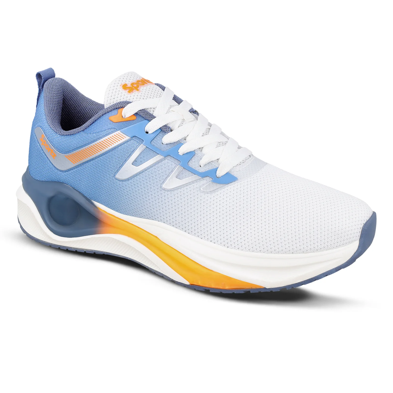 SAIGO Men's Lace-up Sports Shoes - WS9158 Blue Orange - Image 4