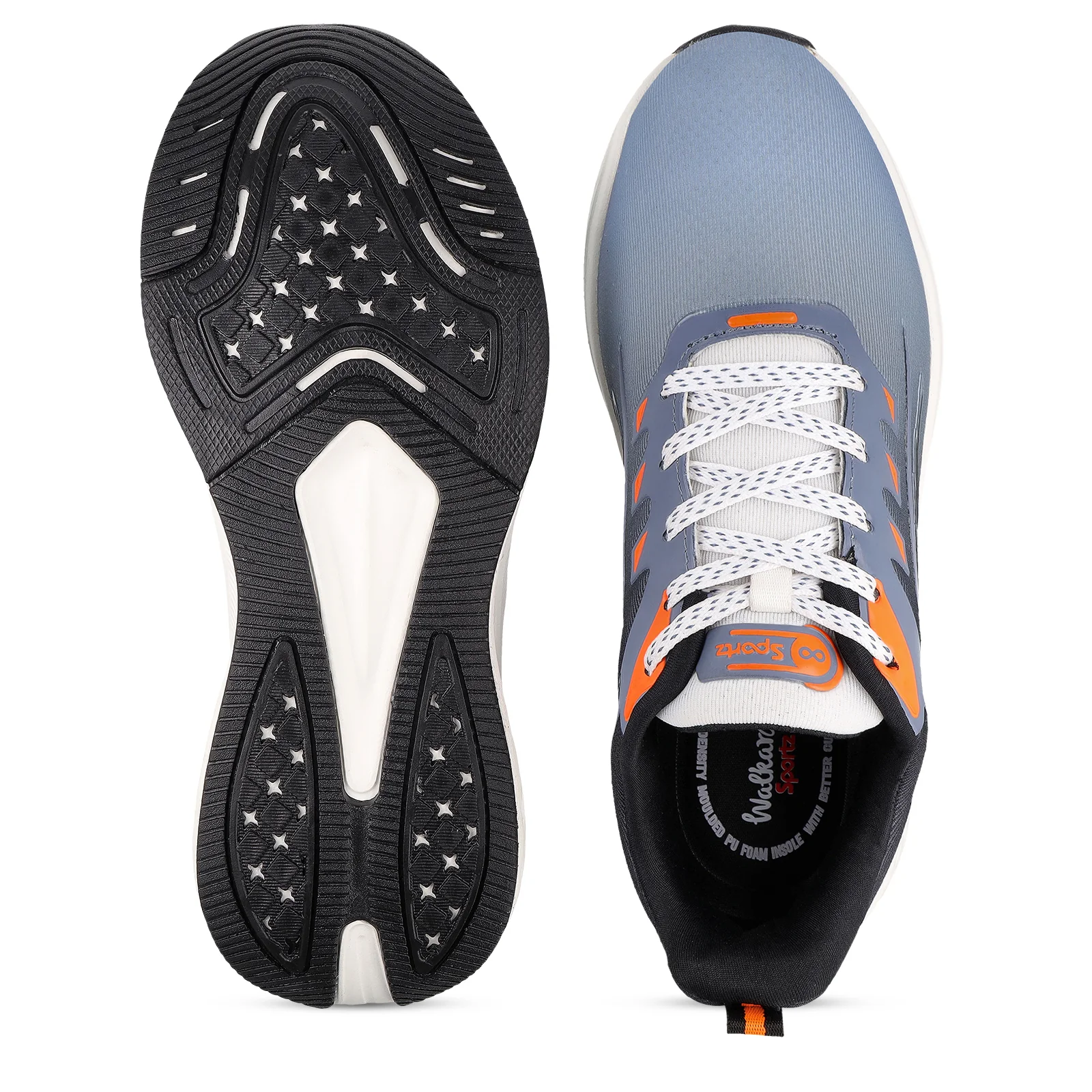 TYGA Men's Lace-up Sports Shoes - Black Aqua - Image 2