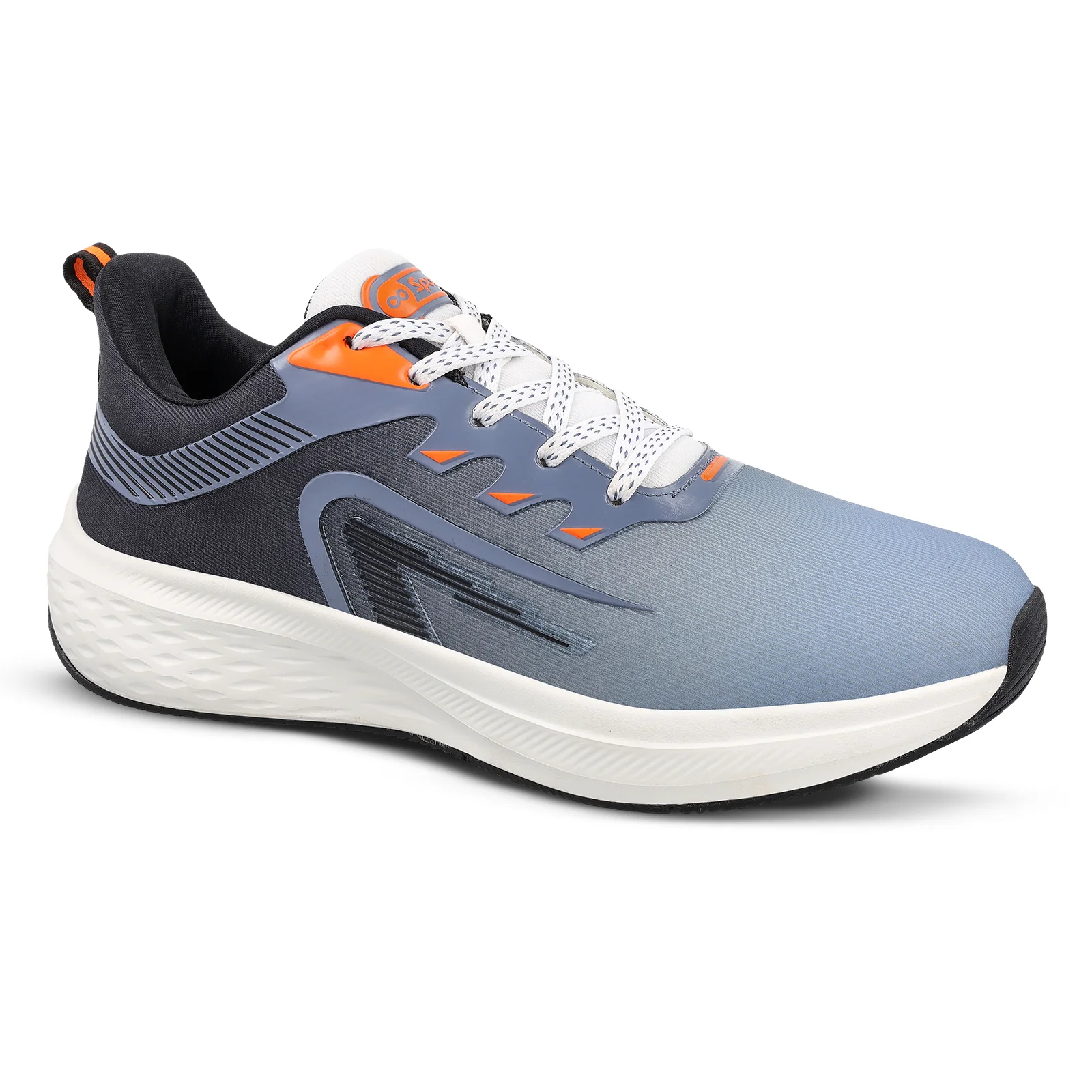 TYGA Men's Lace-up Sports Shoes - Black Aqua - Image 3