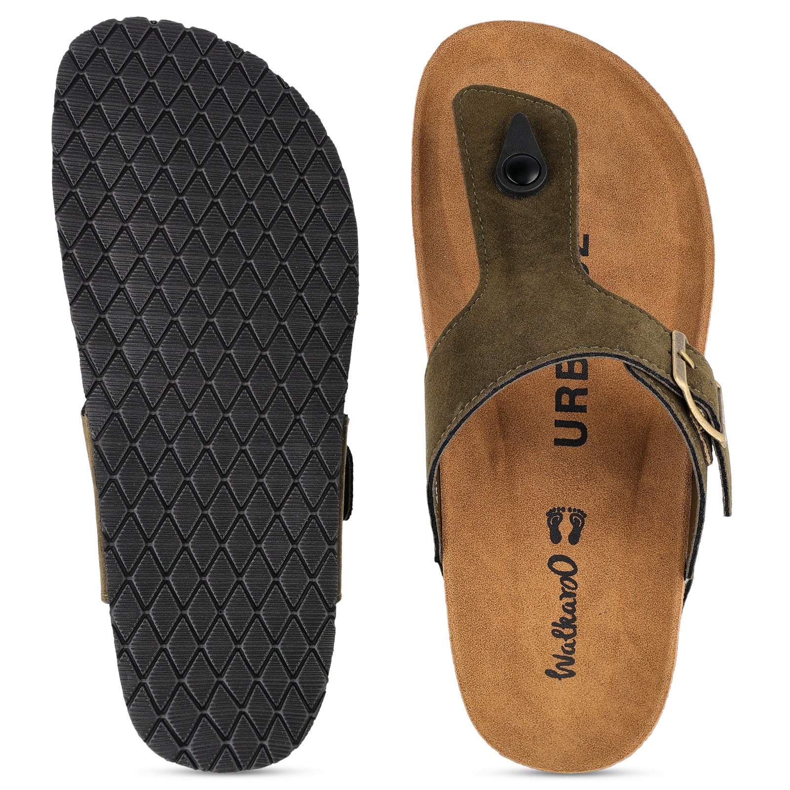 Men's Comfort Sandals - WGE53242 Olive - Image 4