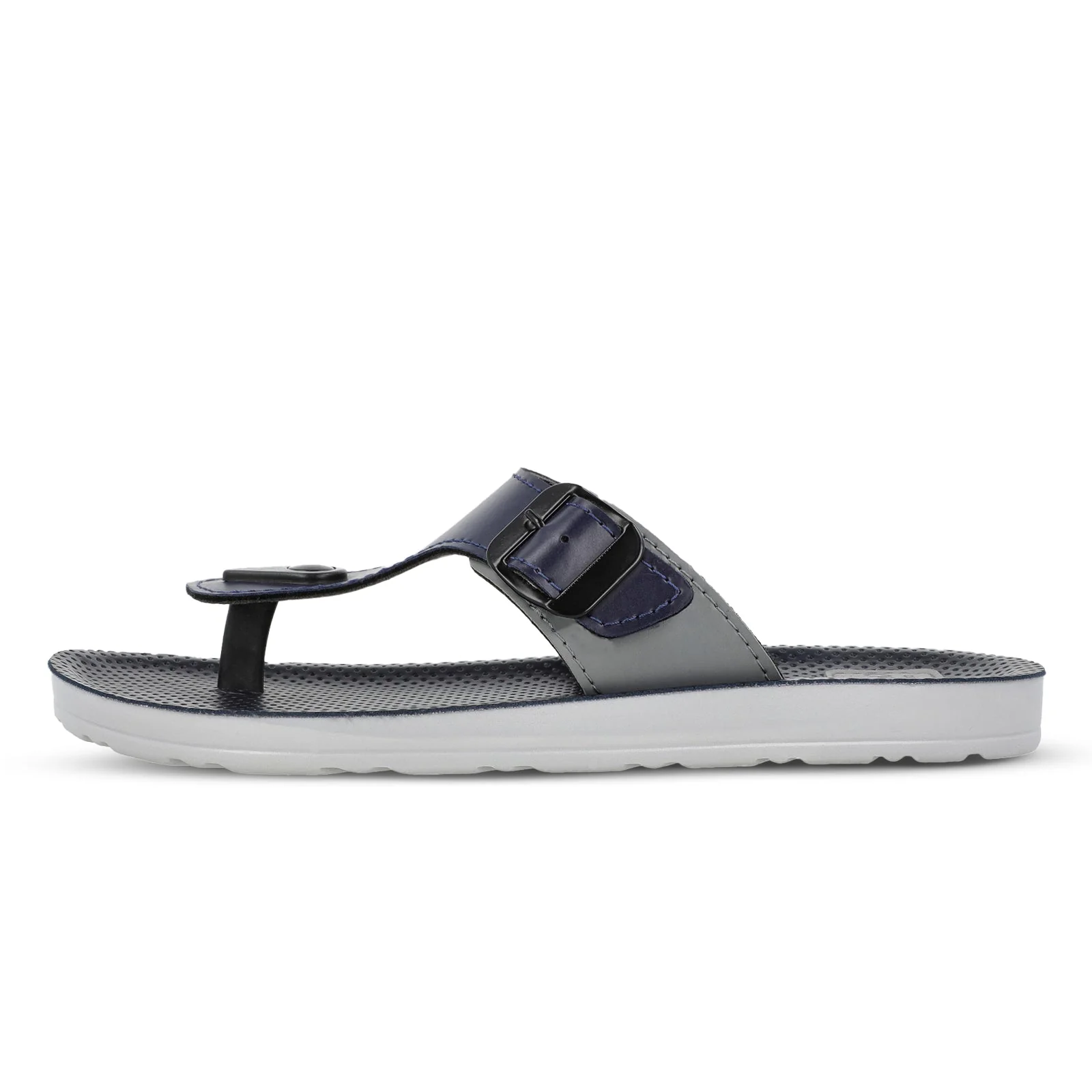 Walkaroo Boy Solid Thong Sandals  - 13123 Blue Grey - Image 4