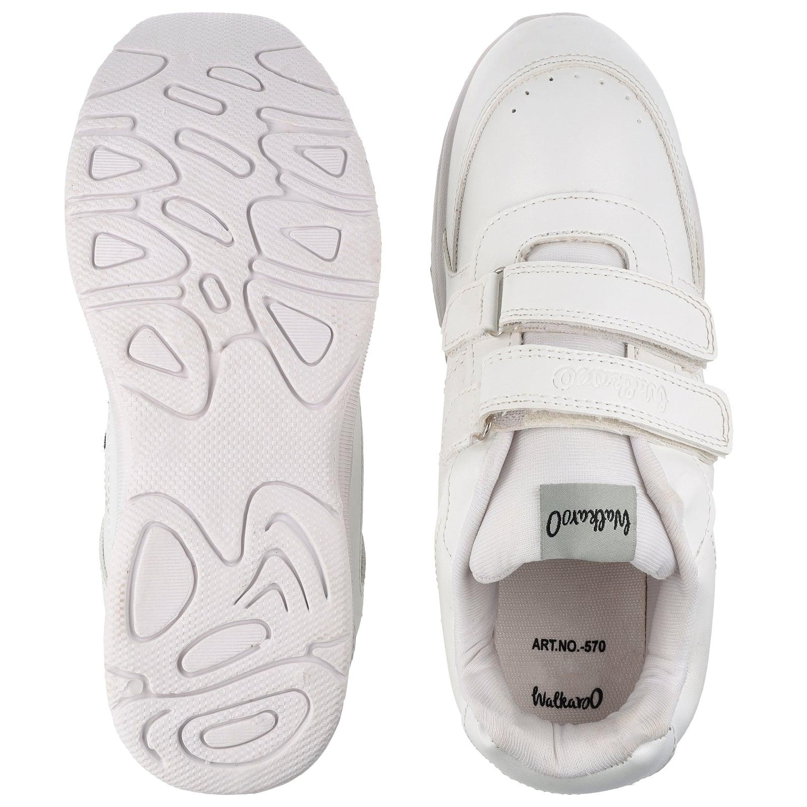 Kids School Shoes - 570 White - Image 2