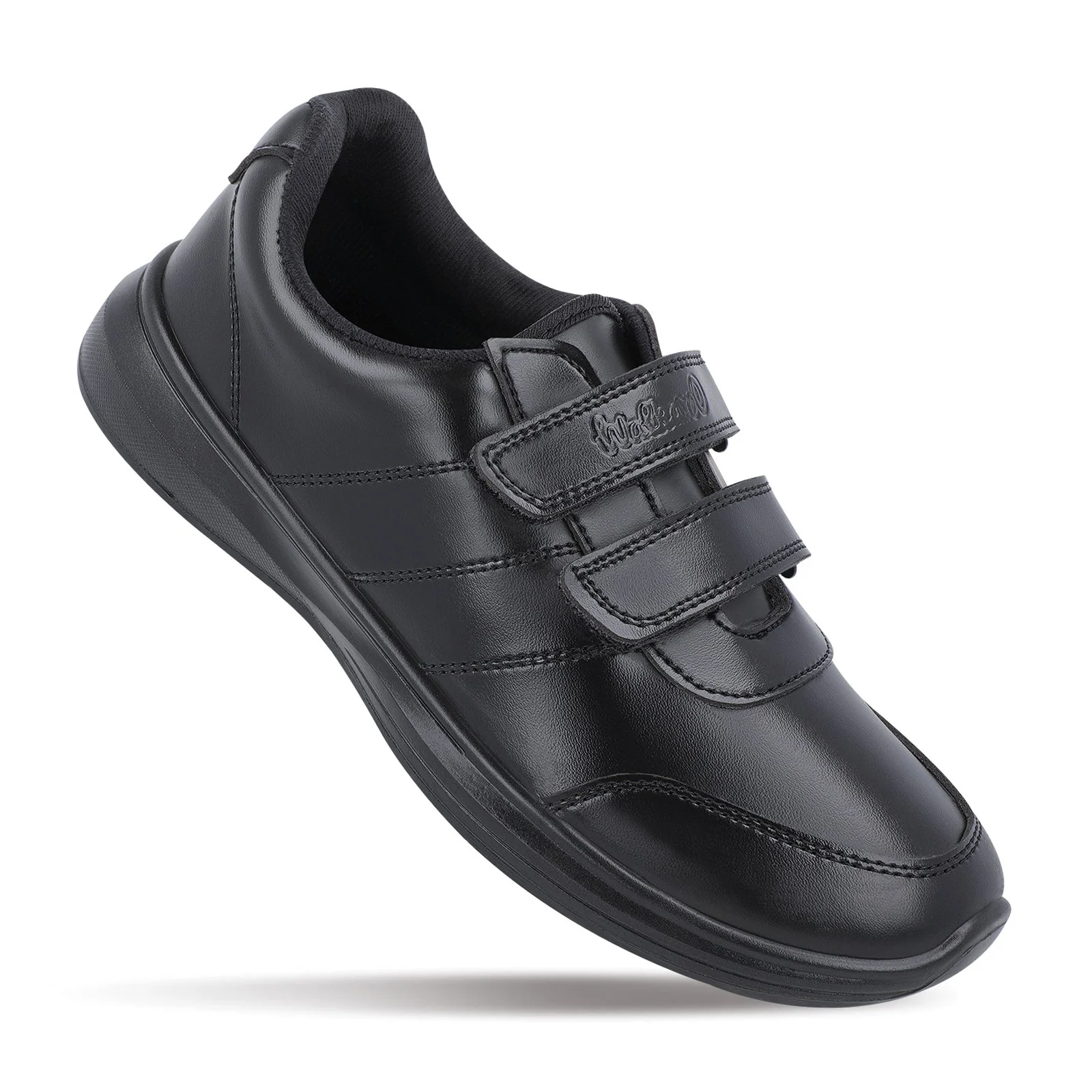 Walkaroo boys School Shoes - WV502 Black - Image 4