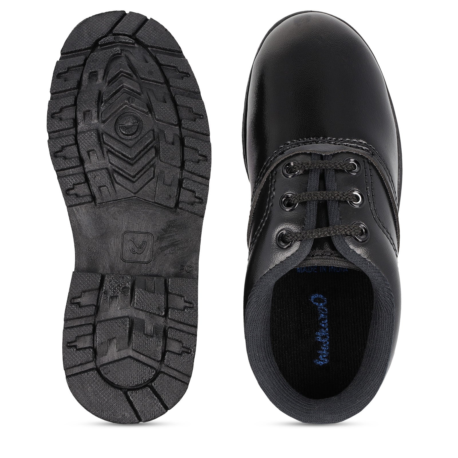 Kids School Shoes - WV522 Black - Image 2