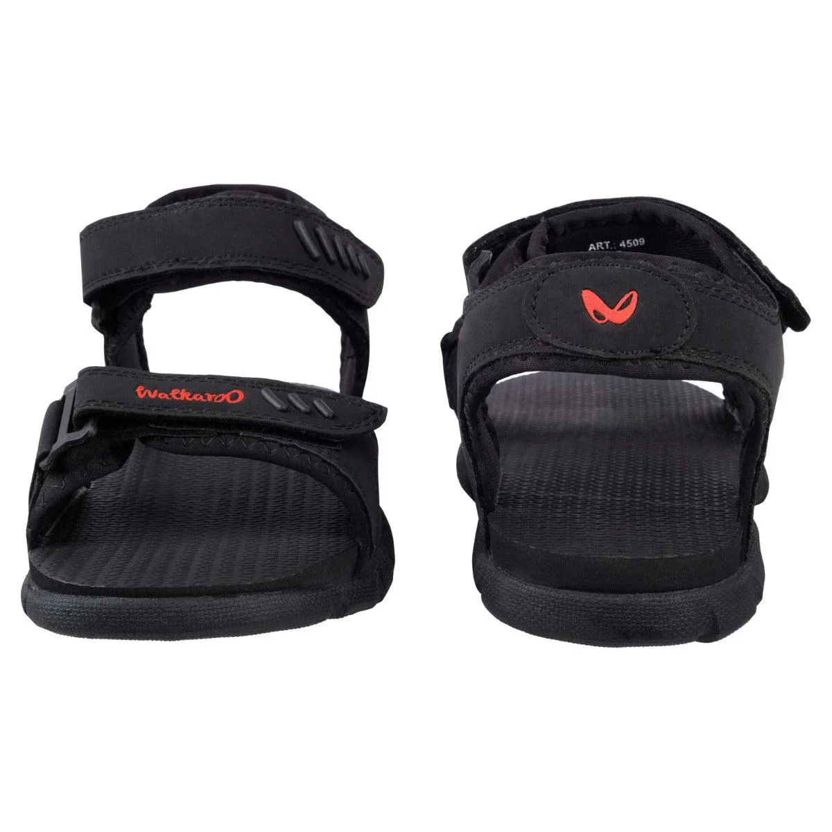 Walkaroo Boys Strappy Floater Sandals - 4509 Black - Image 3