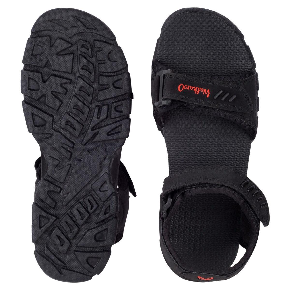 Walkaroo Boys Strappy Floater Sandals - 4509 Black - Image 4