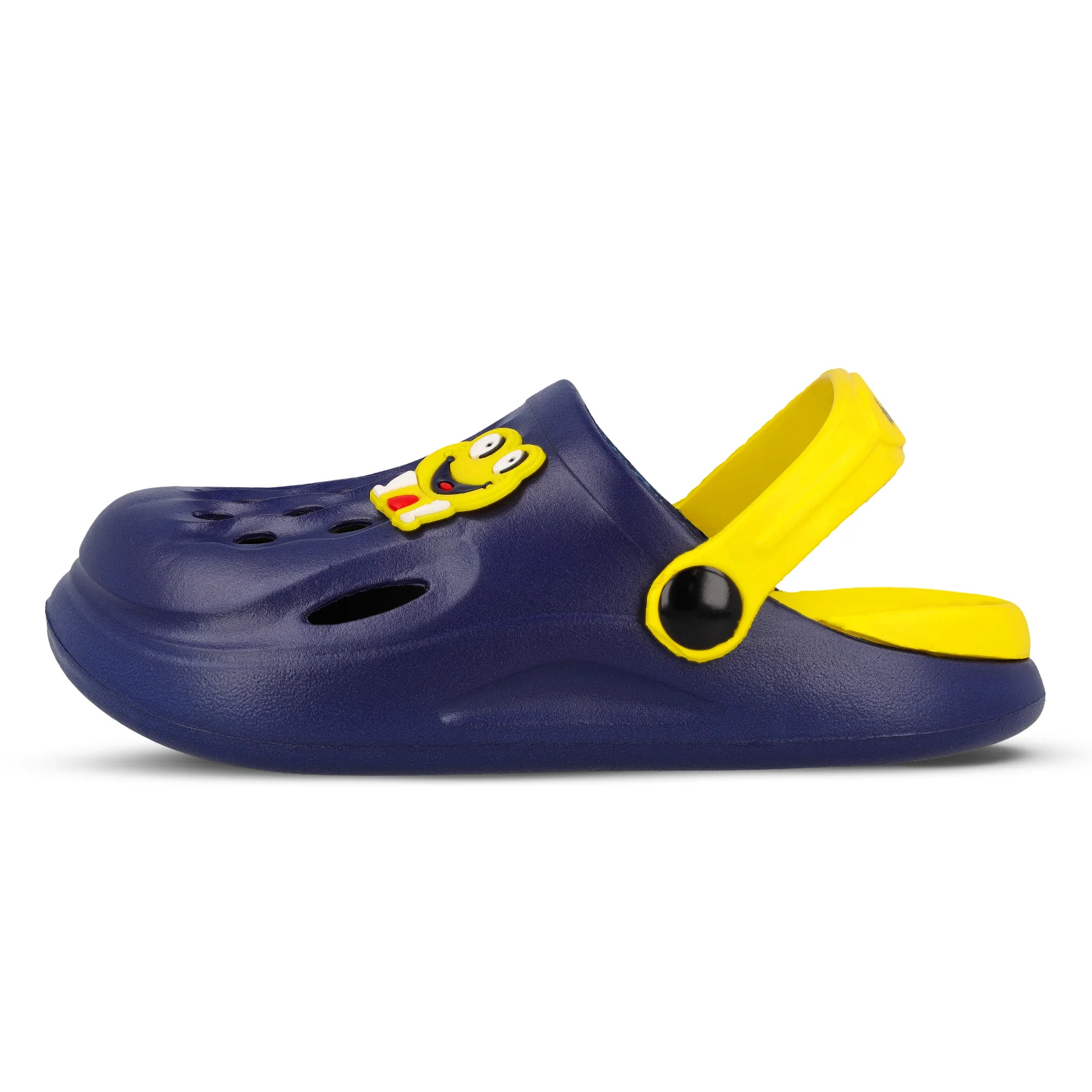 Kid's Clog - WK360 Navy Blue Yellow - Image 3