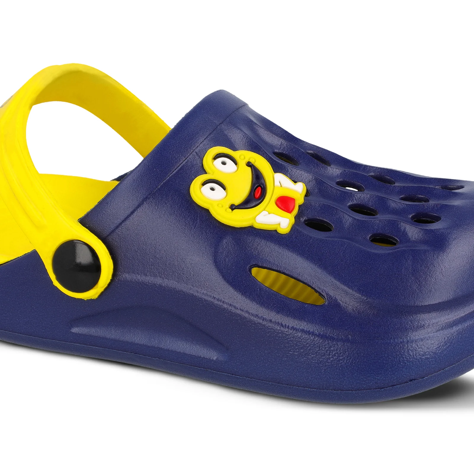 Kid's Clog - WK360 Navy Blue Yellow - Image 4