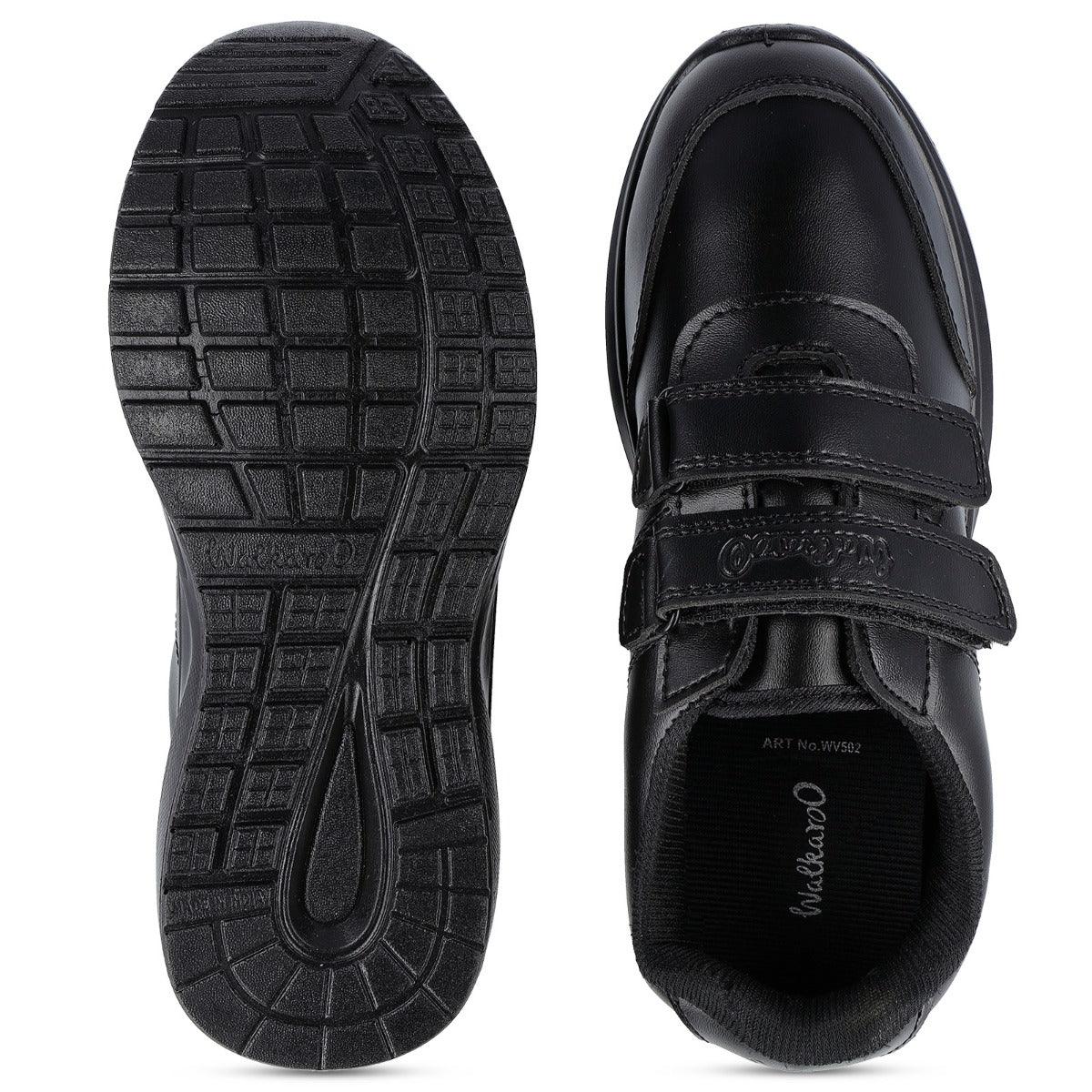 Walkaroo kids School Shoes -WV502 Black - Image 3