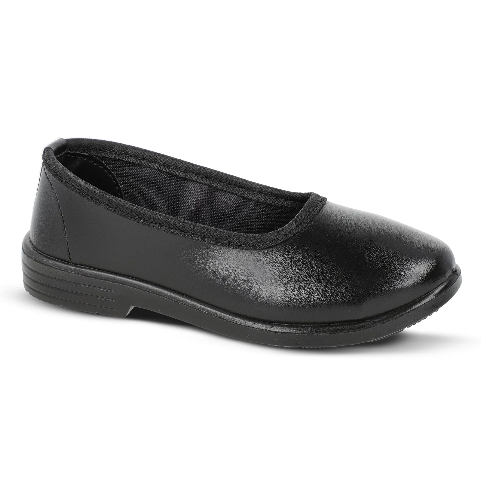 Kids Slip-On School Shoes - WV551 Black - Image 4