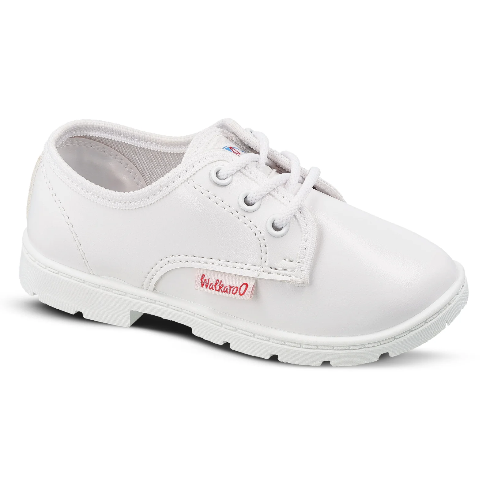 Kids School Shoes - WV521 White - Image 4