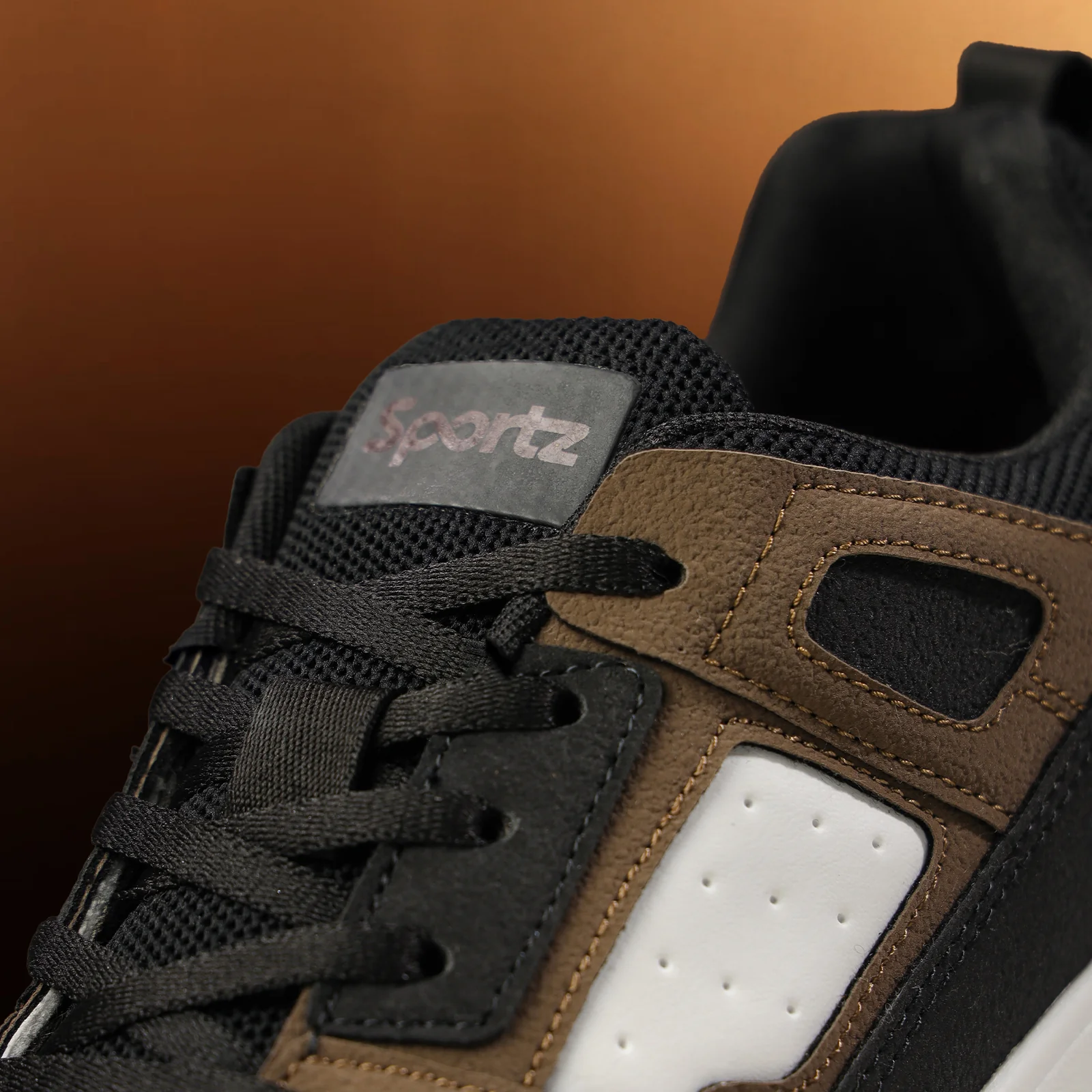 Men's Casual Sneakers - WY3344 Black Brown - Image 5
