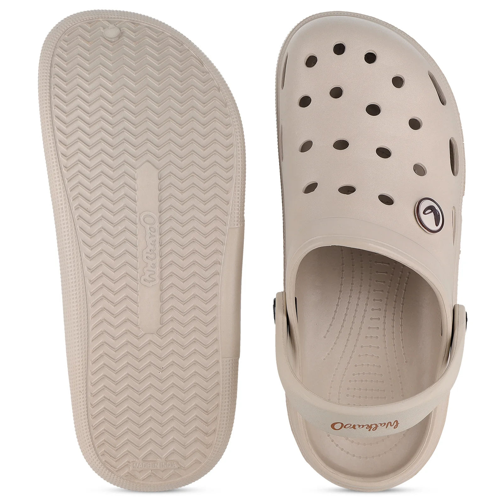 Men's Clogs  - WC4843 Greige - Image 3