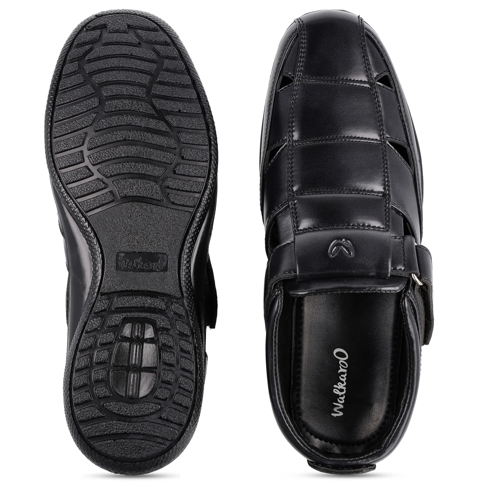 Men's Roman Sandals - WF6255 Black - Image 3