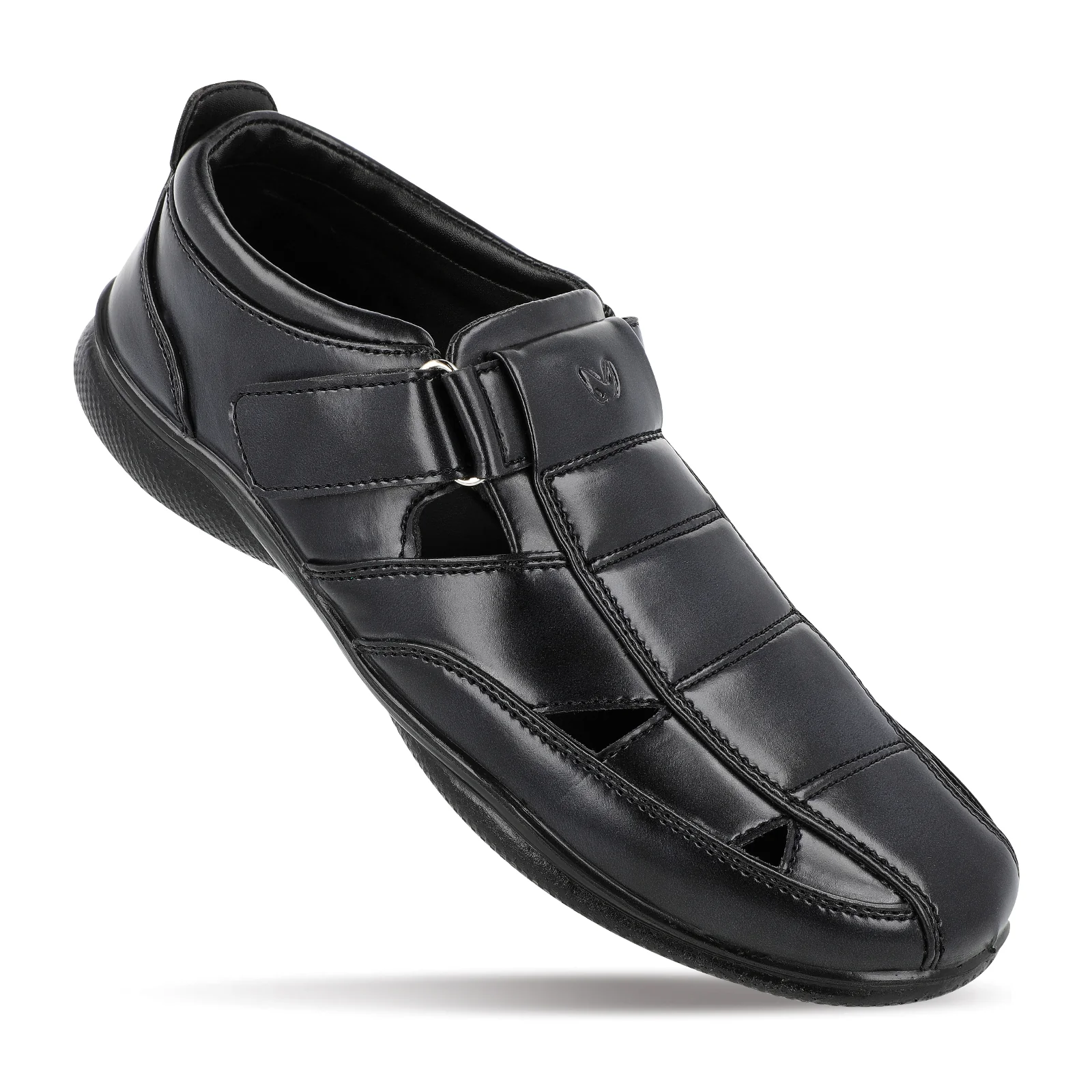 Men's Roman Sandals - WF6255 Black - Image 4
