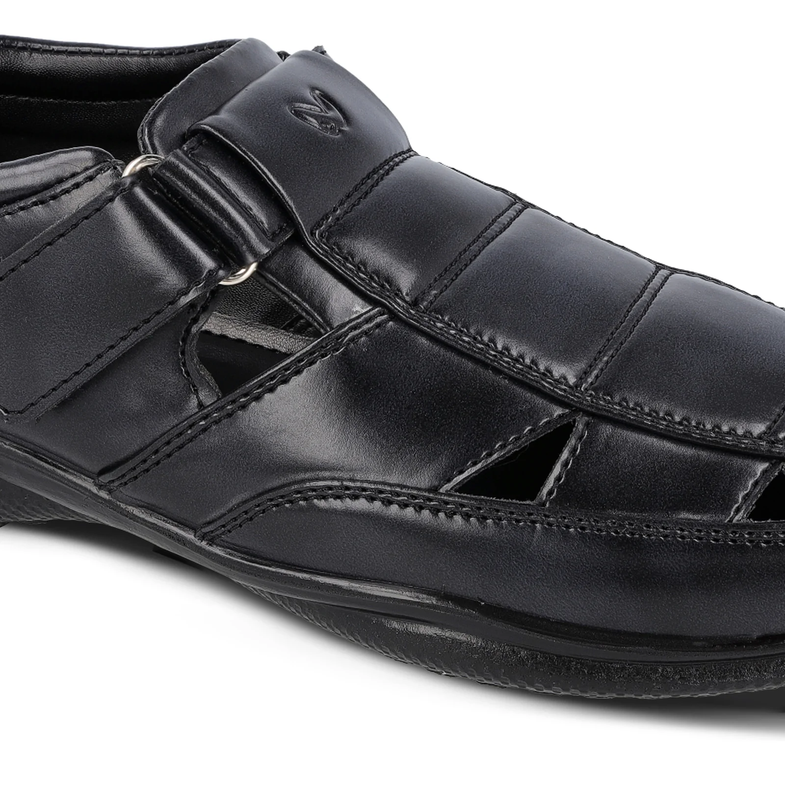 Men's Roman Sandals - WF6255 Black - Image 6