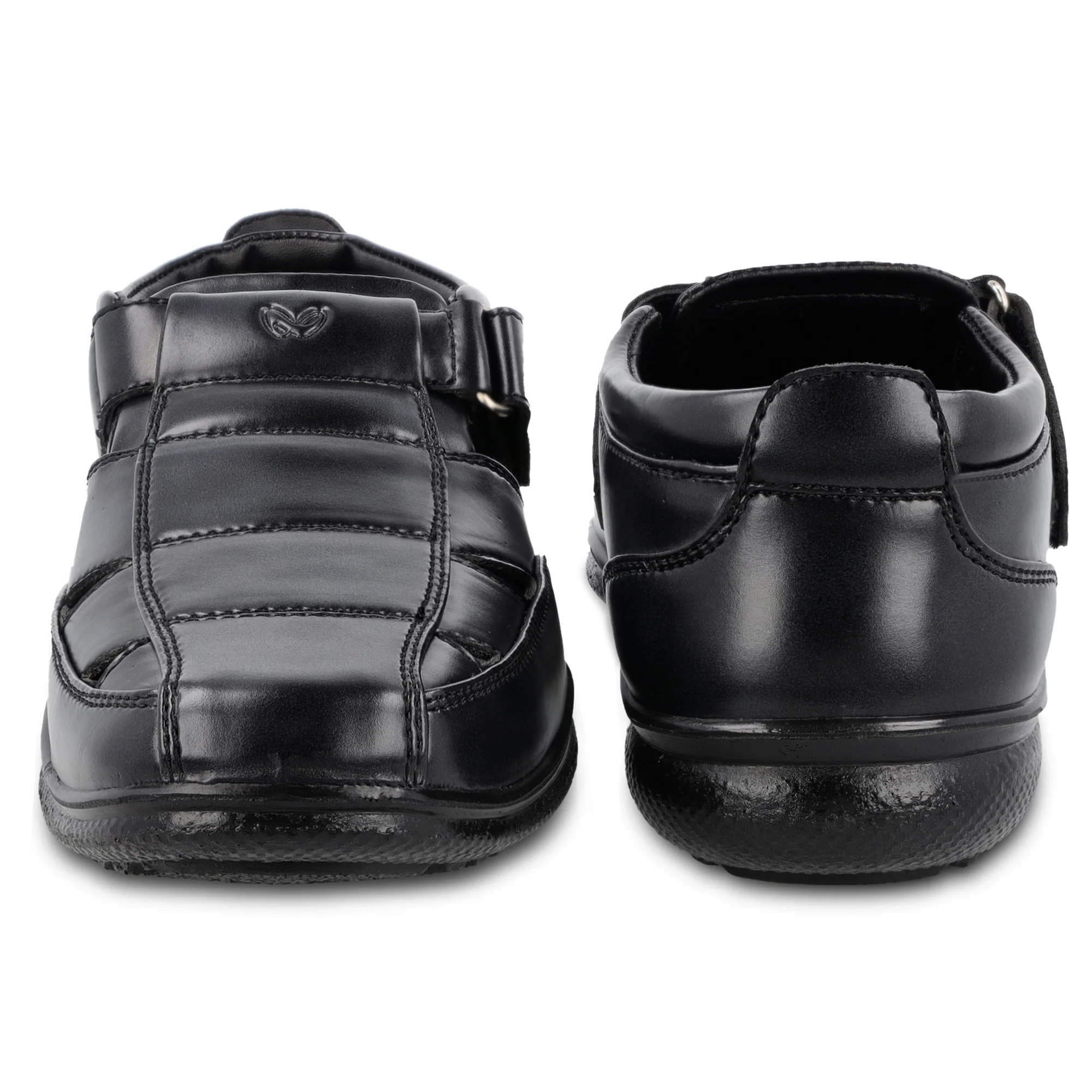Men's Roman Sandals - WF6255 Black - Image 7