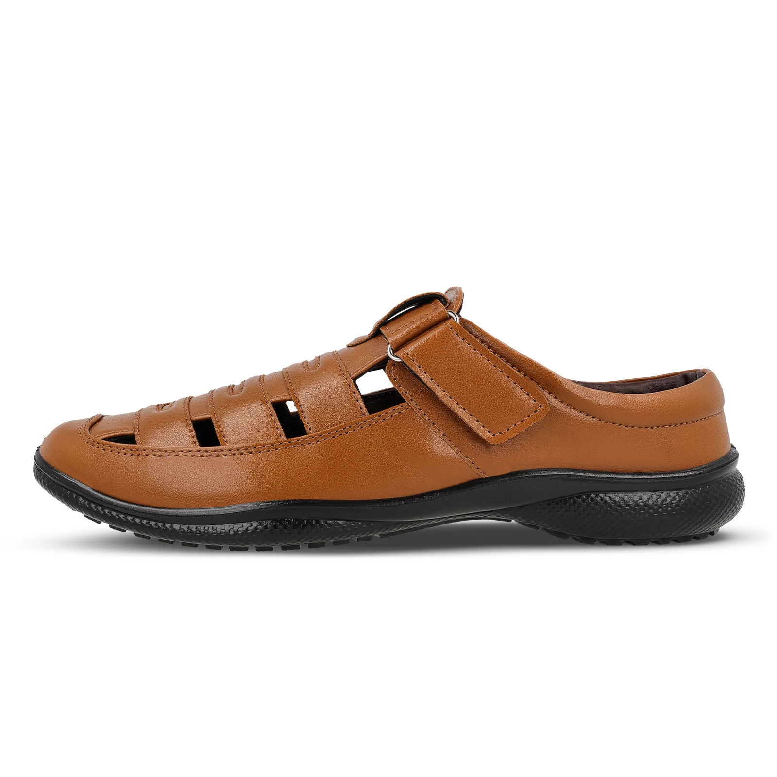 Walkaroo Men Roman Sandals - WF6258 Tan - Image 4