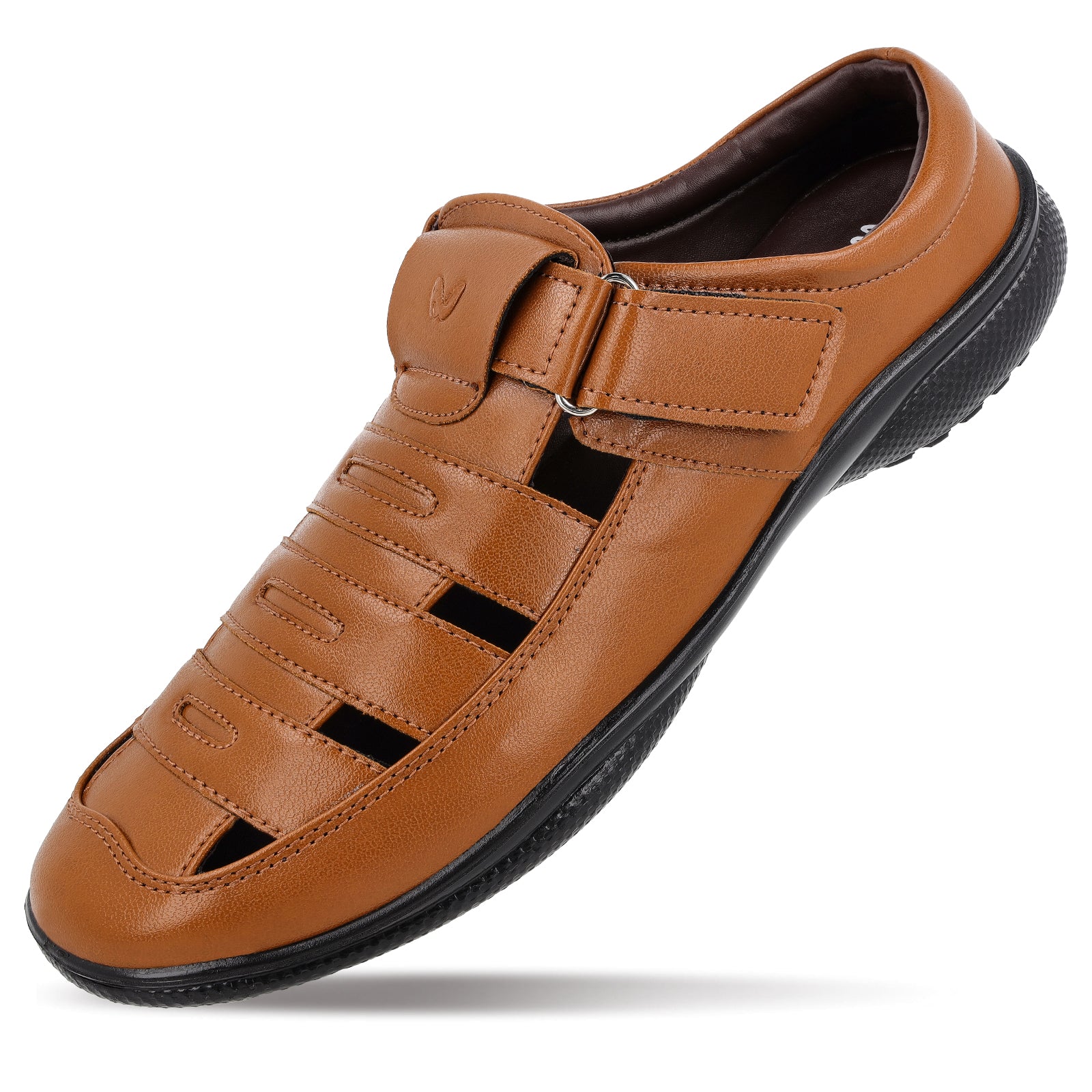 Walkaroo Men Roman Sandals - WF6258 Tan - Image 6