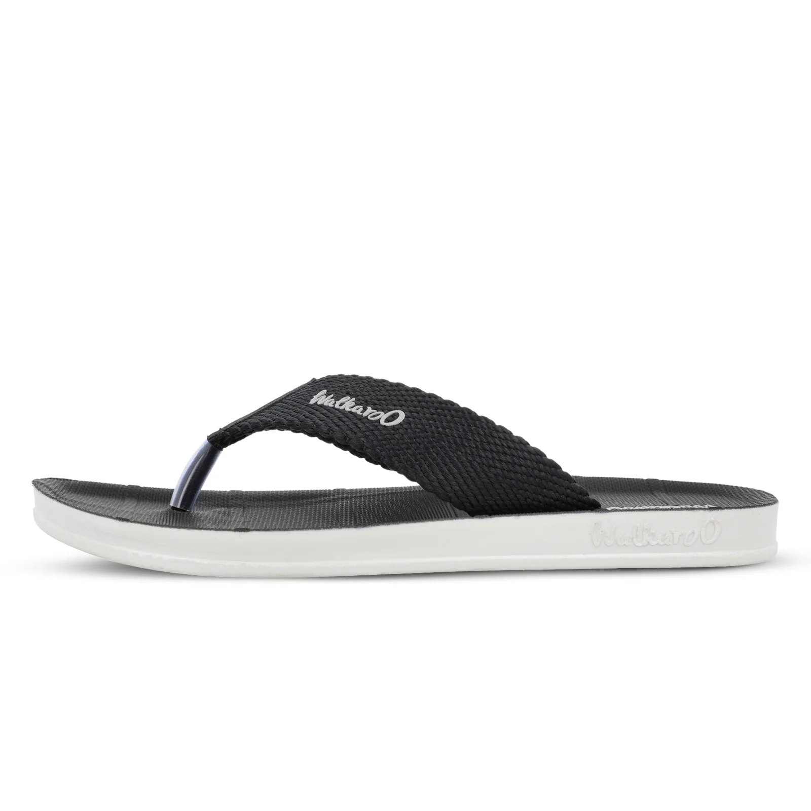 Walkaroo Men Solid Thong Sandals  - WG5002 Black - Image 4
