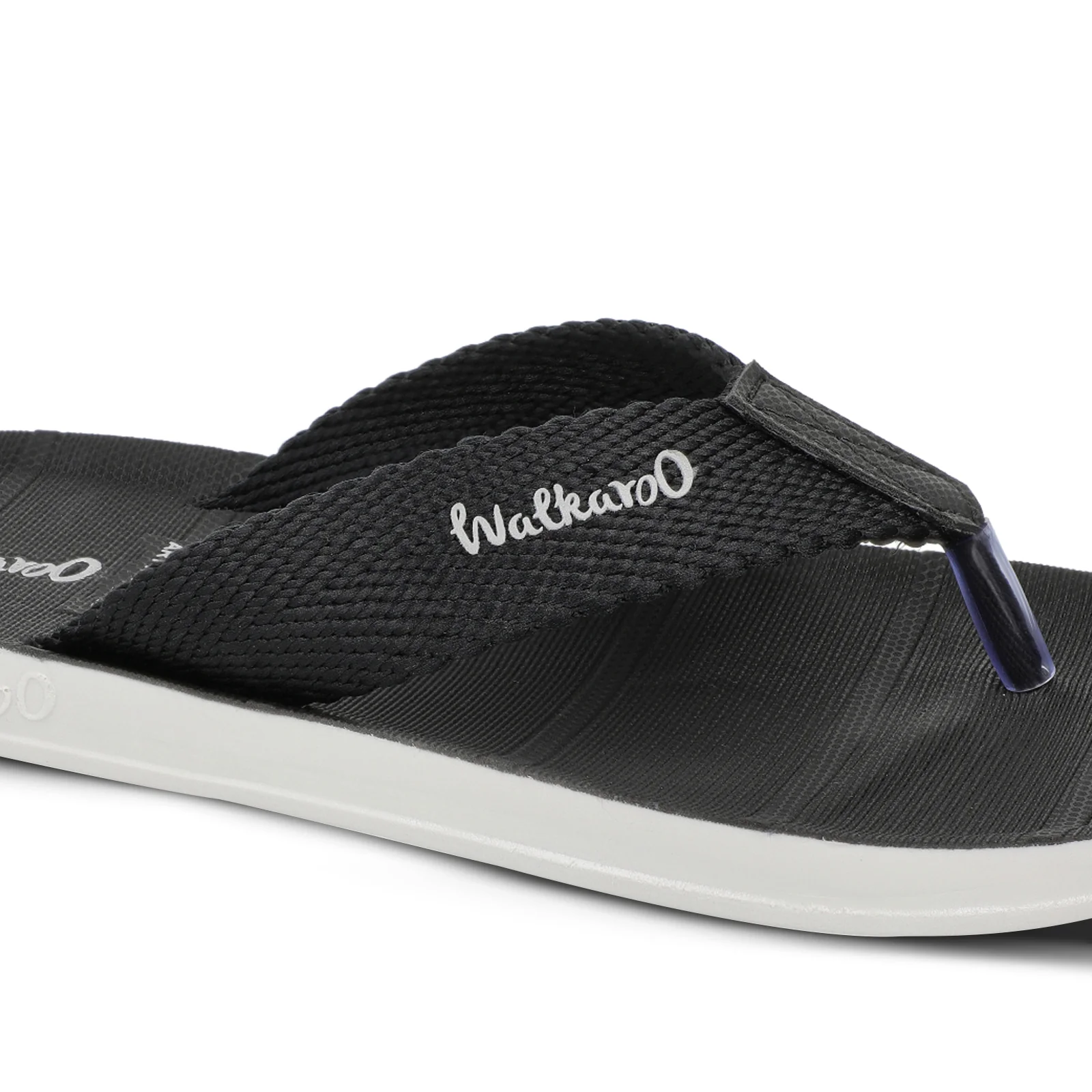 Walkaroo Men Solid Thong Sandals  - WG5002 Black - Image 5