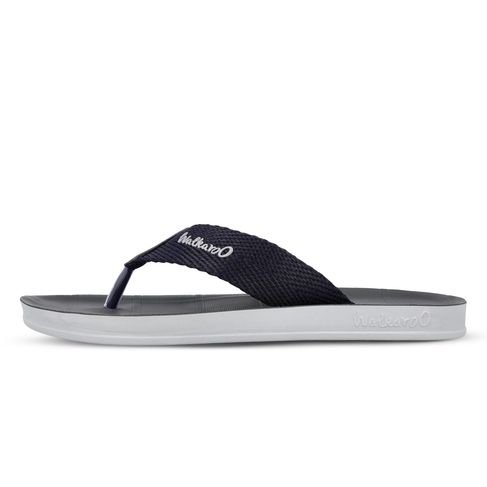 Walkaroo Men Solid Thong Sandals  - WG5002 Blue - Image 4