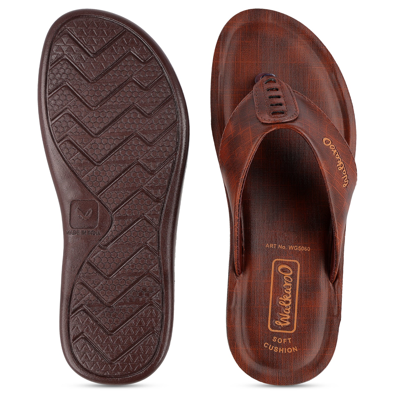 Men's Daily Wear Sandals - WG5060 Brown - Image 3