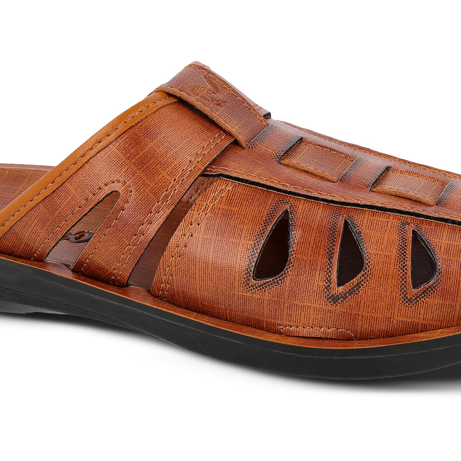 Men's Fishermen Cut Slide Sandals  - WG5309 Tan - Image 4