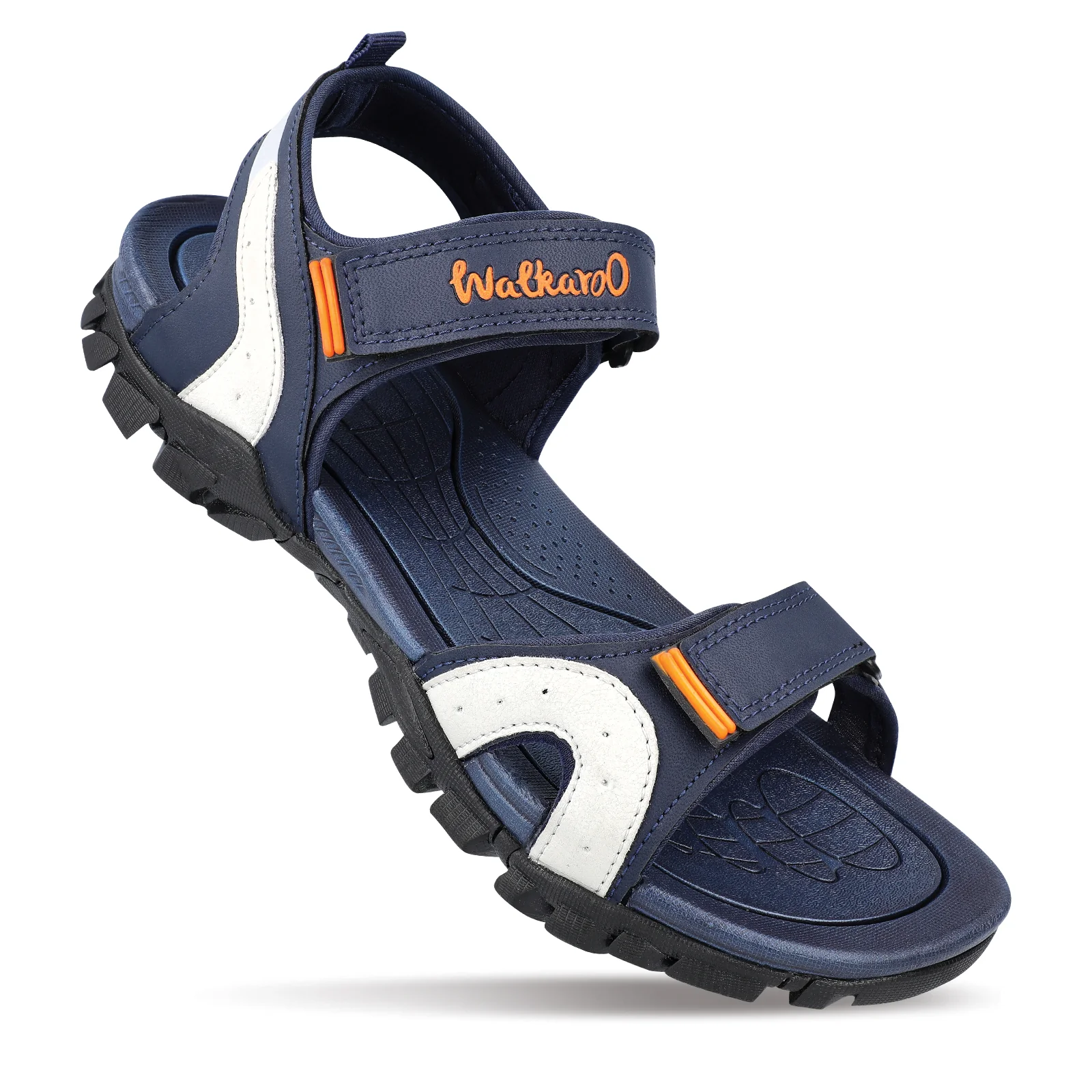Walkaroo Men Strappy Floater Sandals - XC4671 Blue
