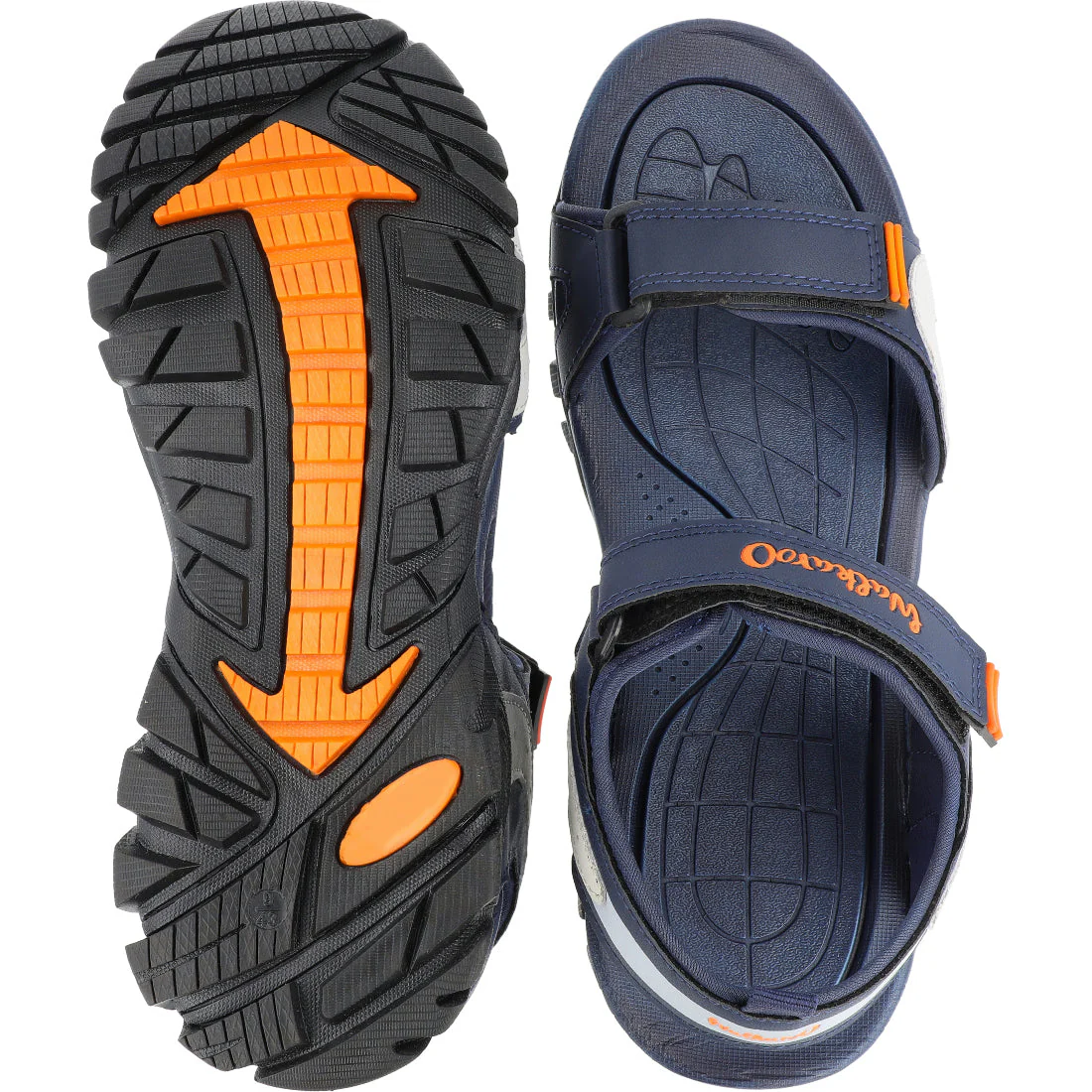Walkaroo Men Strappy Floater Sandals - XC4671 Blue - Image 2