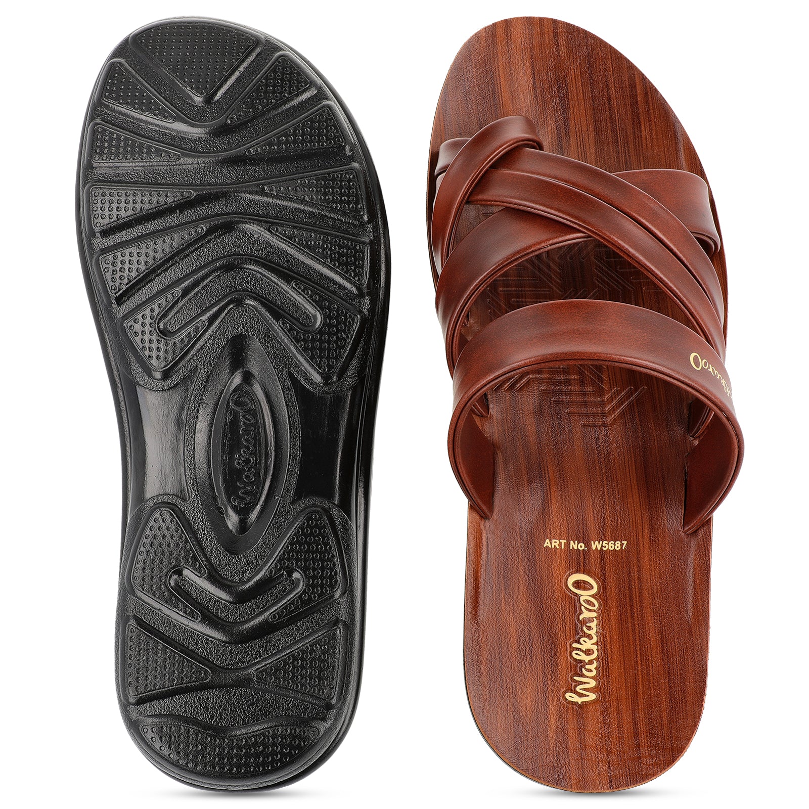 Men's Daily Wear Sandals  - W5687 Dark Brown - Image 2