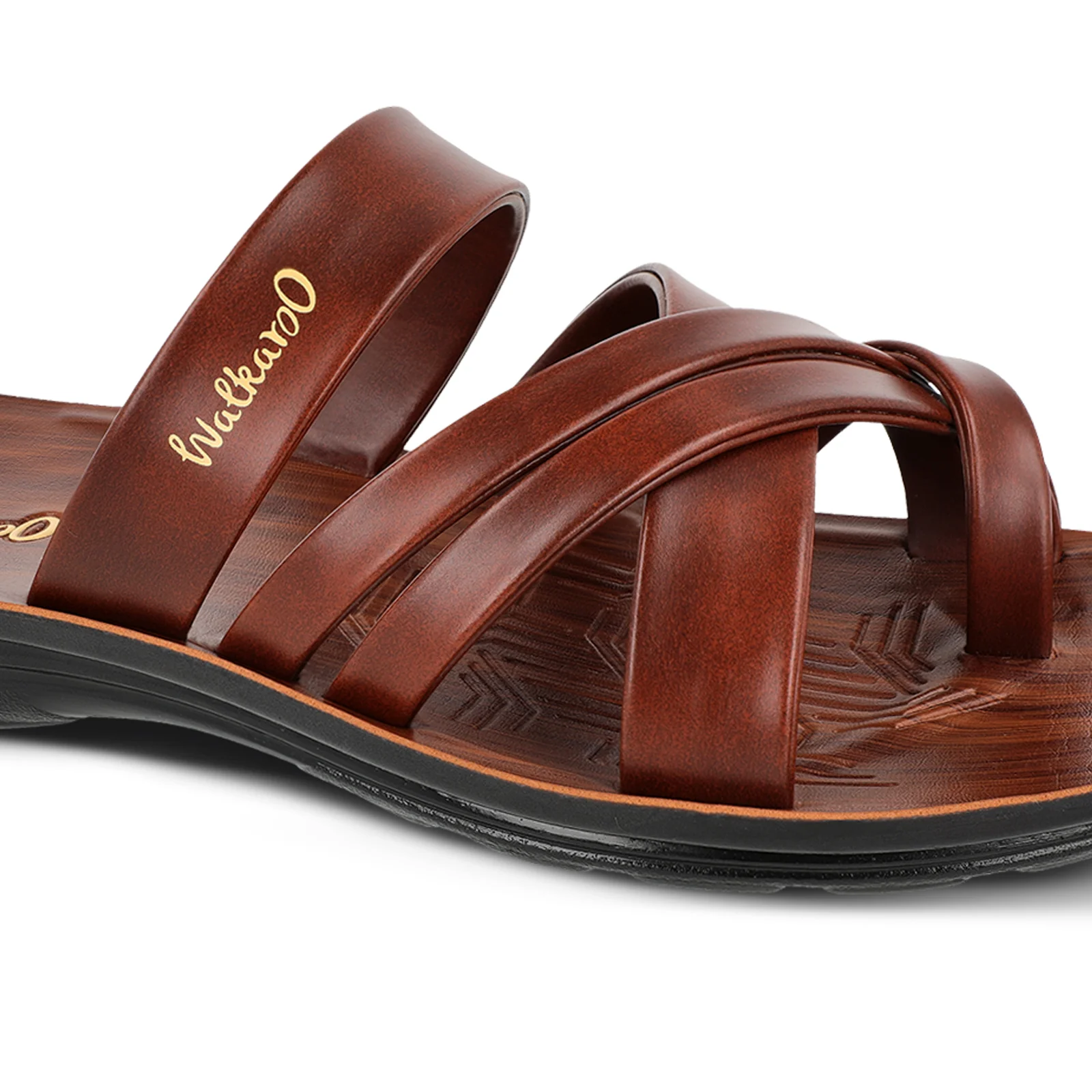Men's Daily Wear Sandals  - W5687 Dark Brown - Image 4