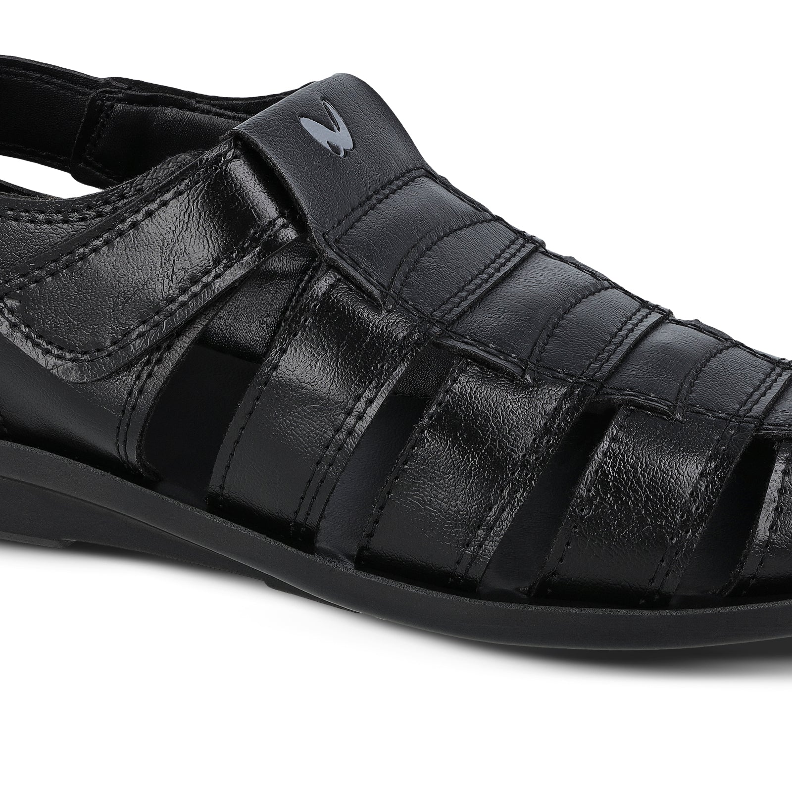 Men's Fisherman Sandals - 13505 Black - Image 5