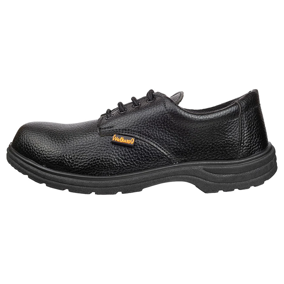 Walkaroo Men Safety Shoes - 19401 Black - Image 3