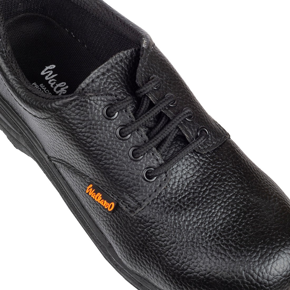 Walkaroo Men Safety Shoes - 19401 Black - Image 4