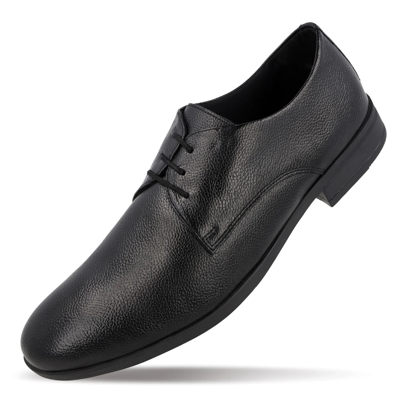 Men's Leather formals Shoes - WF6051 Black - Image 5