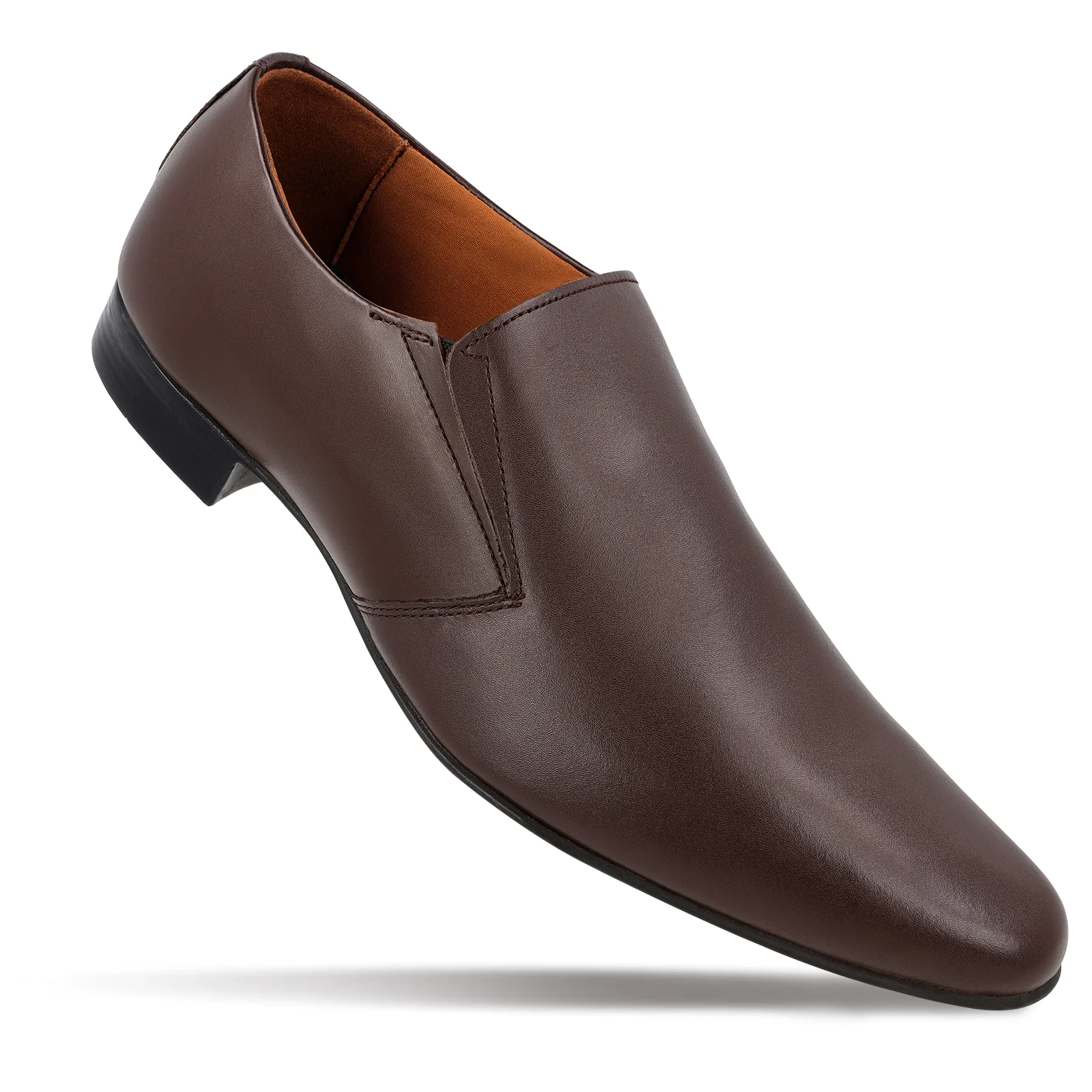 Men's Leather formals Shoes - WF6052 Brown - Image 3