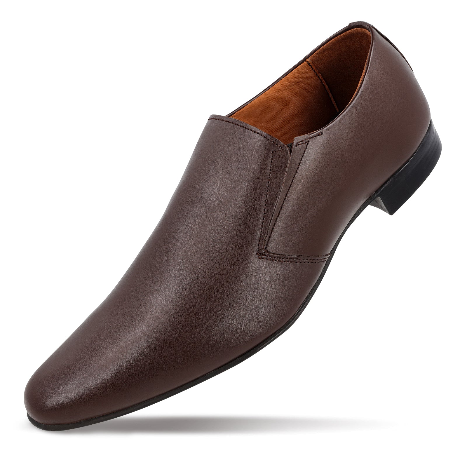 Men's Leather formals Shoes - WF6052 Brown - Image 5