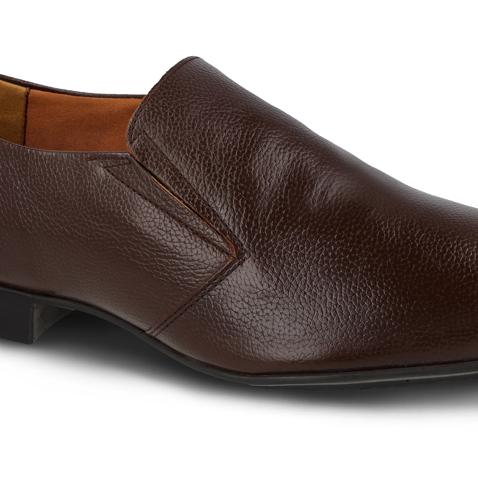 Men's Leather formals Shoes - WF6053 Brown - Image 4