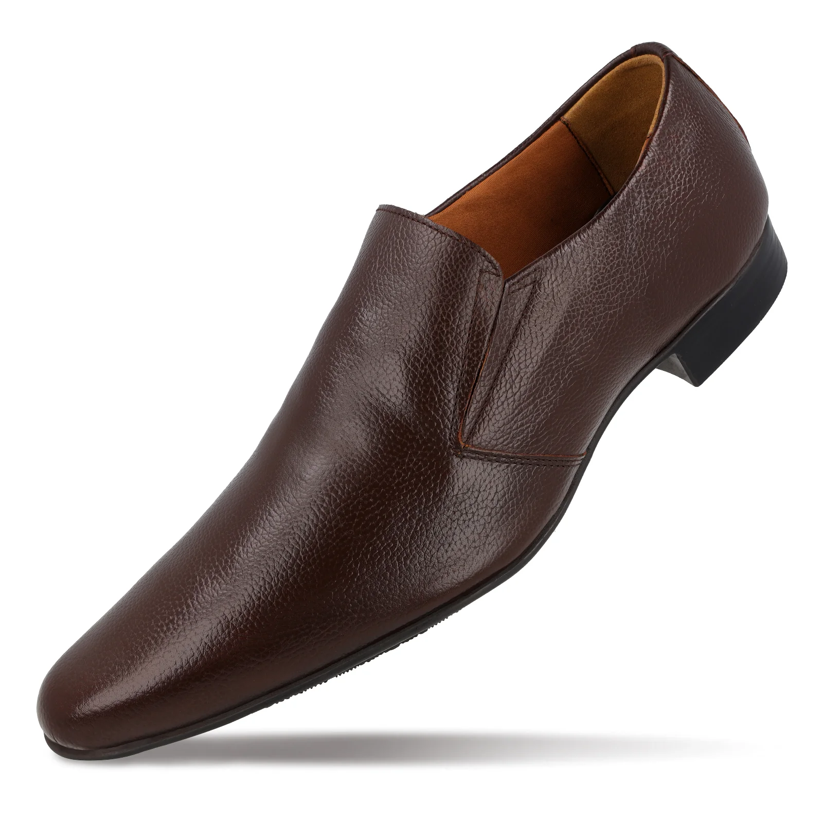 Men's Leather formals Shoes - WF6053 Brown - Image 5