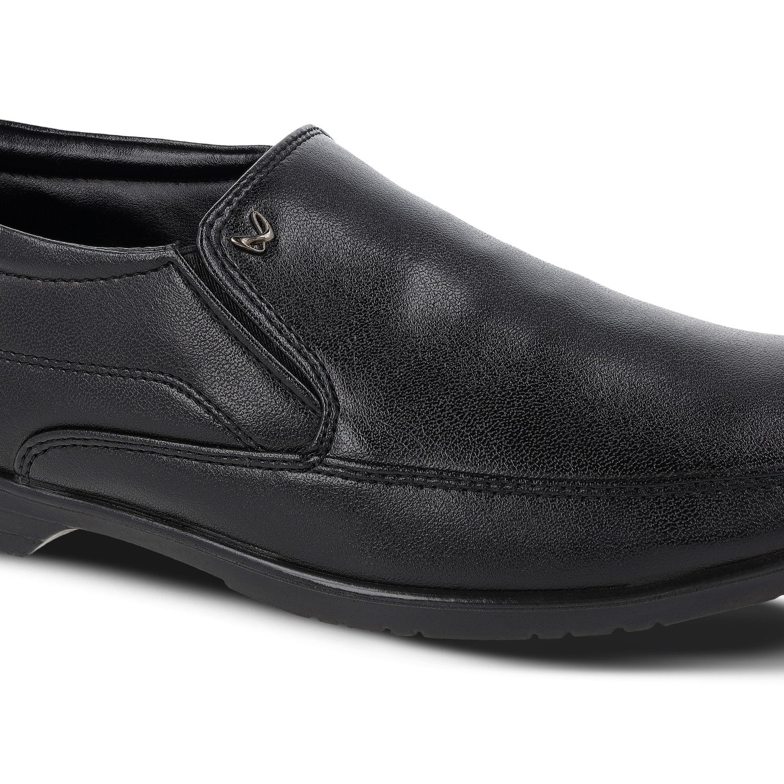 Men's Formal Loafer Shoes - WF6303 Black - Image 4