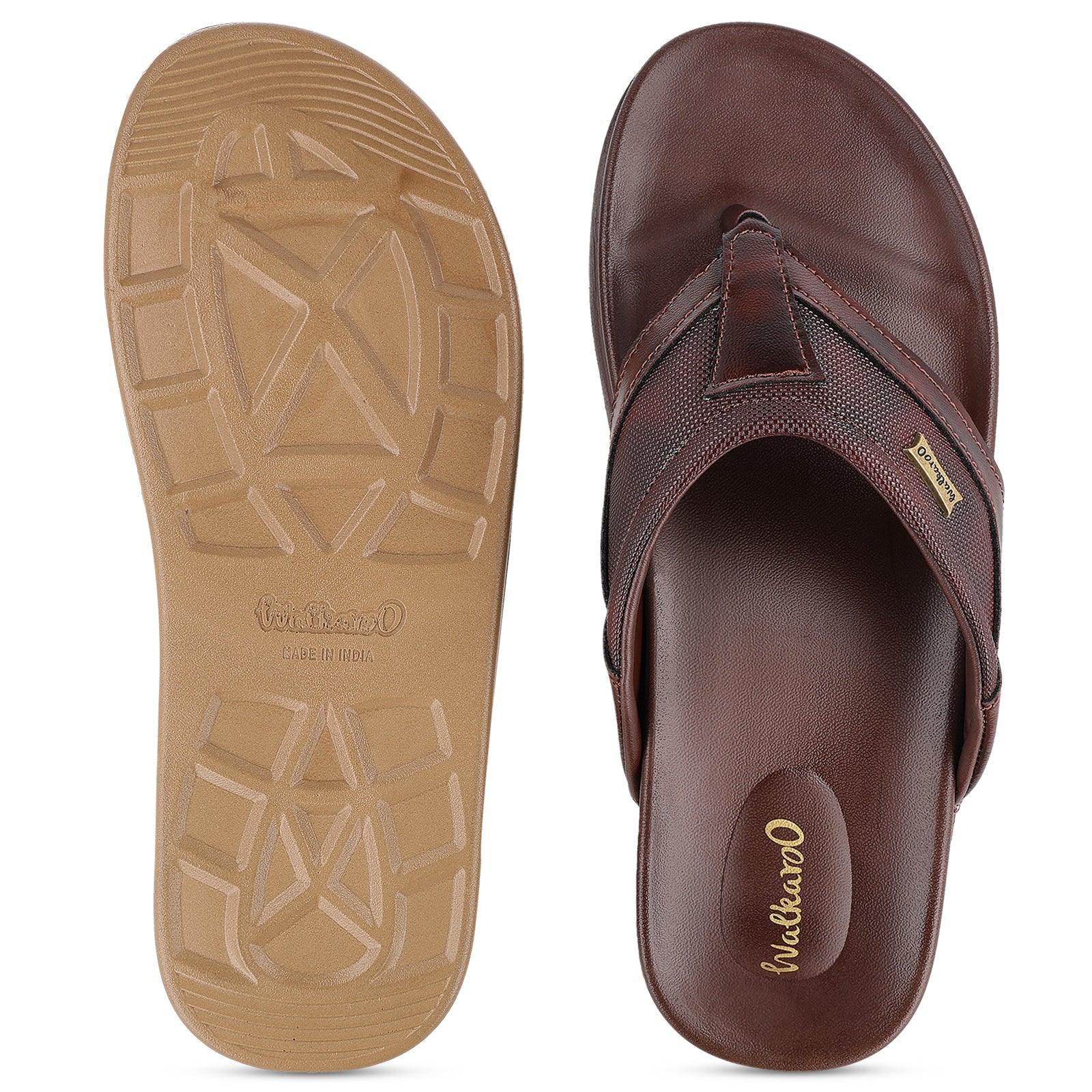 Men's Daily Wear Comfort Sandals - WE1020 Brown - Image 4