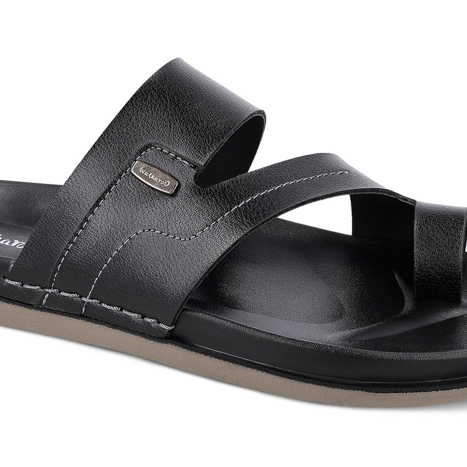 Men's Daily Wear Comfort Sandals - WE1335 Black - Image 6