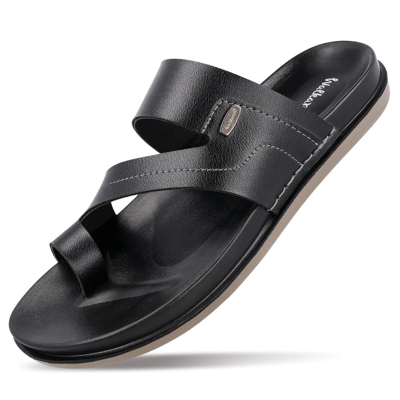 Men's Daily Wear Comfort Sandals - WE1335 Black - Image 7