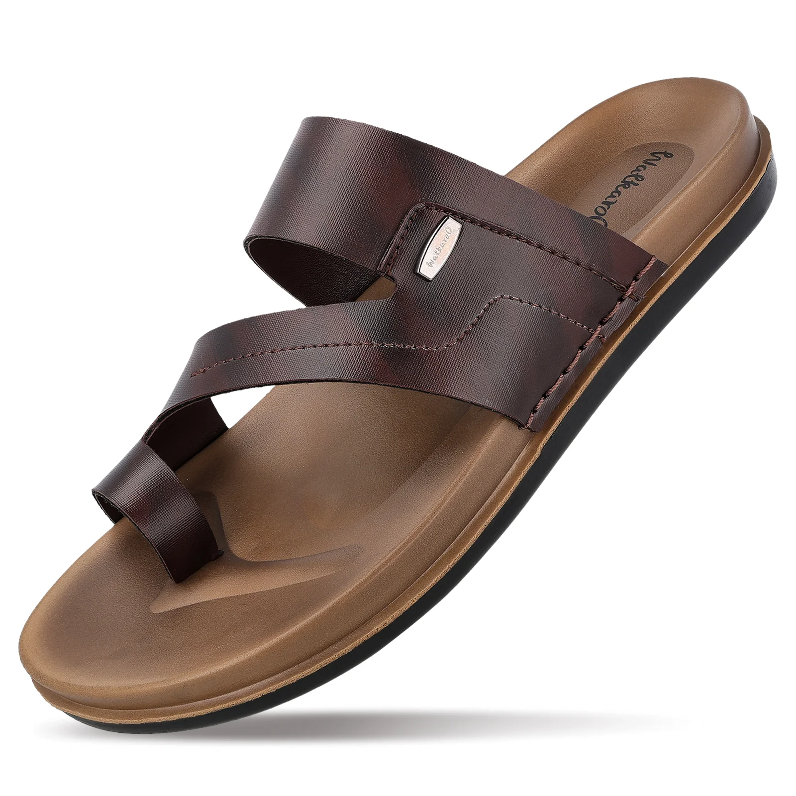 Men's Daily Wear Comfort Sandals - WE1335 Brown - Image 5