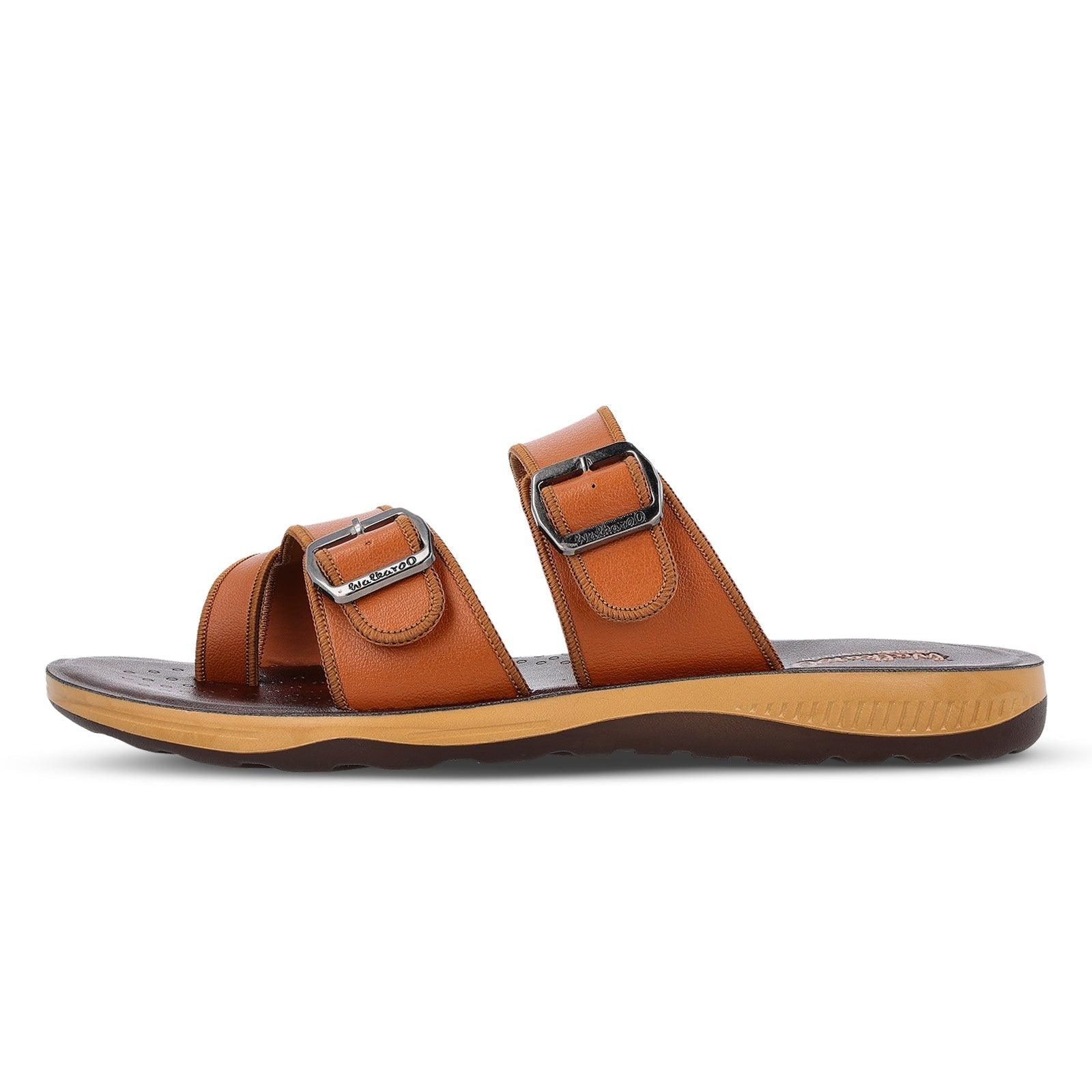 Men's Daily Wear Sandals- WE1341 Brown - Image 3
