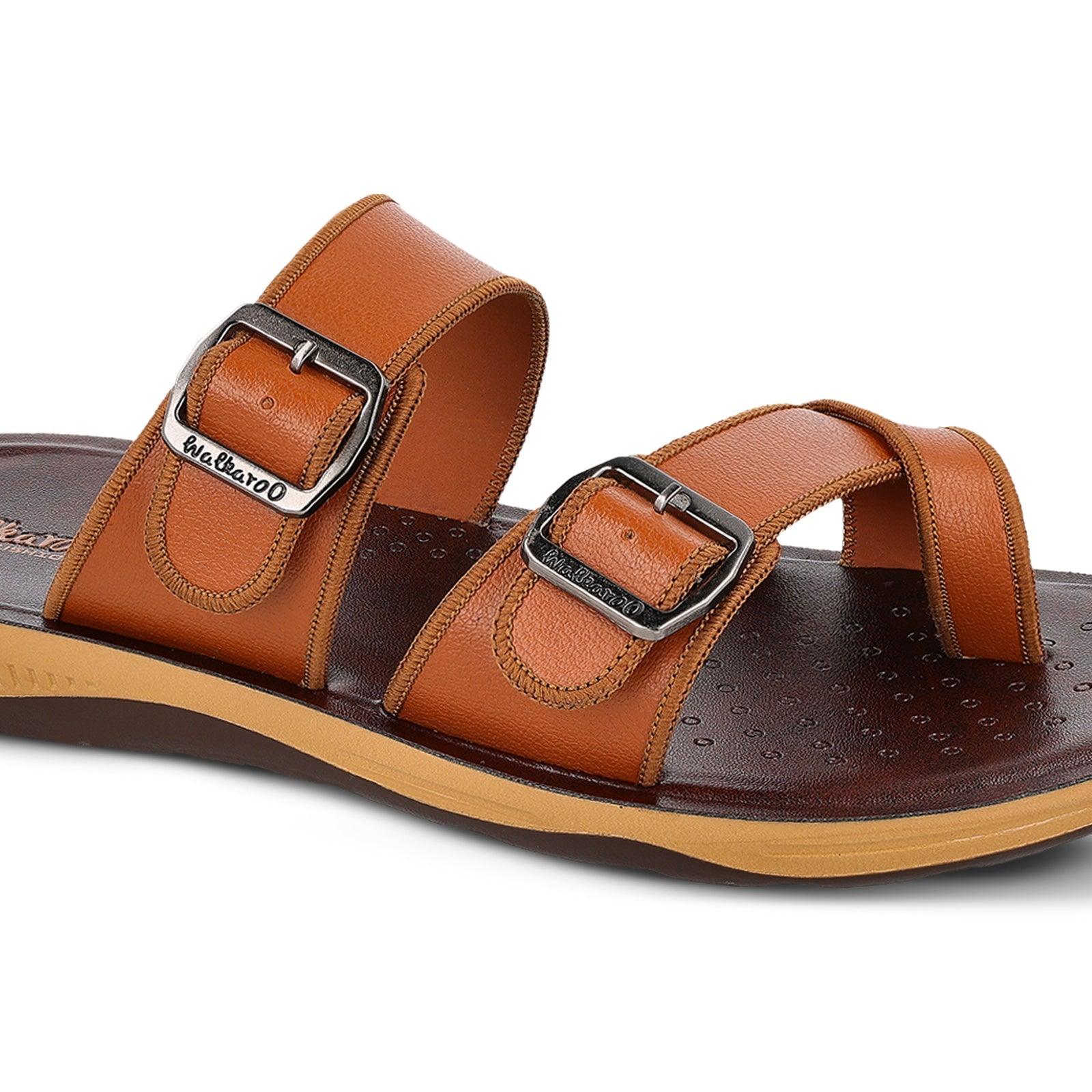 Men's Daily Wear Sandals- WE1341 Brown - Image 4