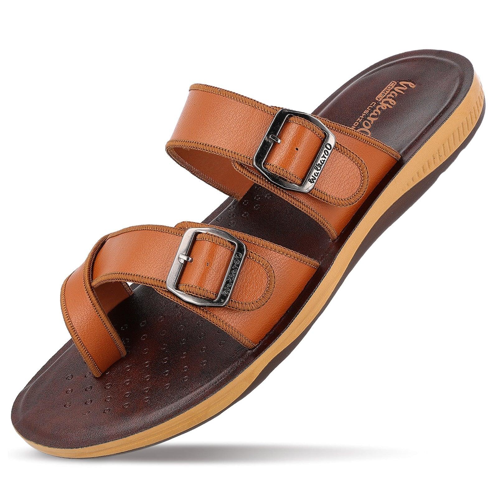 Men's Daily Wear Sandals- WE1341 Brown - Image 5